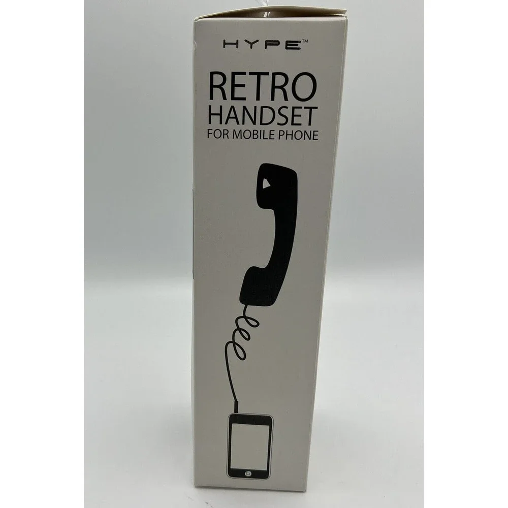 Hype Retro Handheld Handset for Mobile Phone One Touch Answer HY 705‎ BLK Black